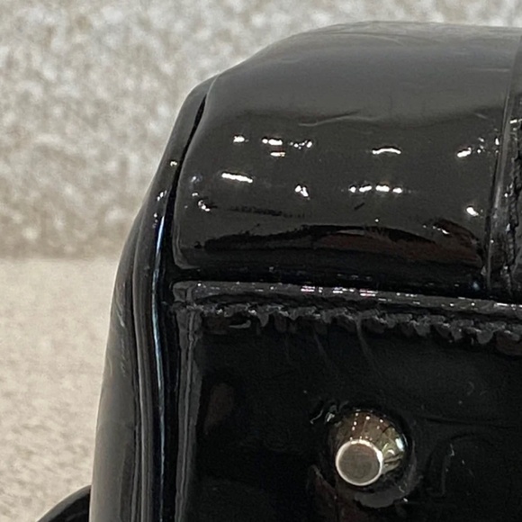 Authentic Pre-owned Dior Black Monogram Patent Leather Boston Bag - Picture 5 of 16